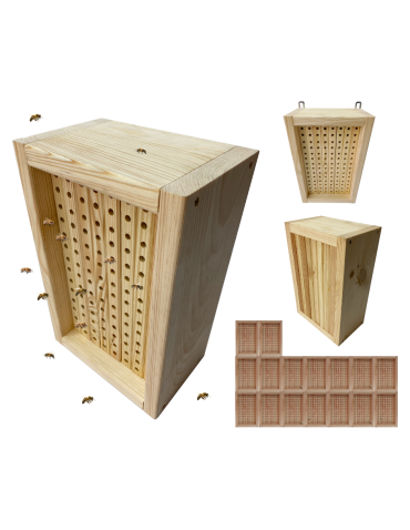 Domek dla murarki ogrodowej /26,5x17x11cm - Naturalny