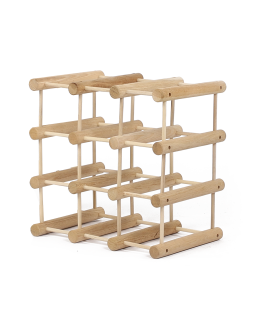 Modułowy stojak na wino /9 butelek — RW7 — Naturalny dąb - product 2