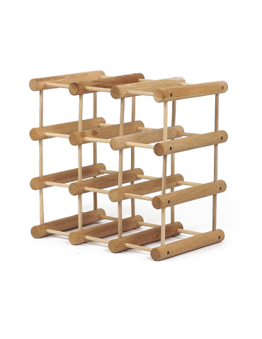 Modułowy stojak na wino /9 butelek — RW7 — Olejowany dąb - produkt 2