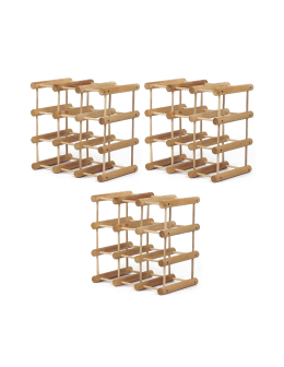 Modułowy stojak na wino x3 /27+6 butelek — RW7 — Olejowany dąb - product 2