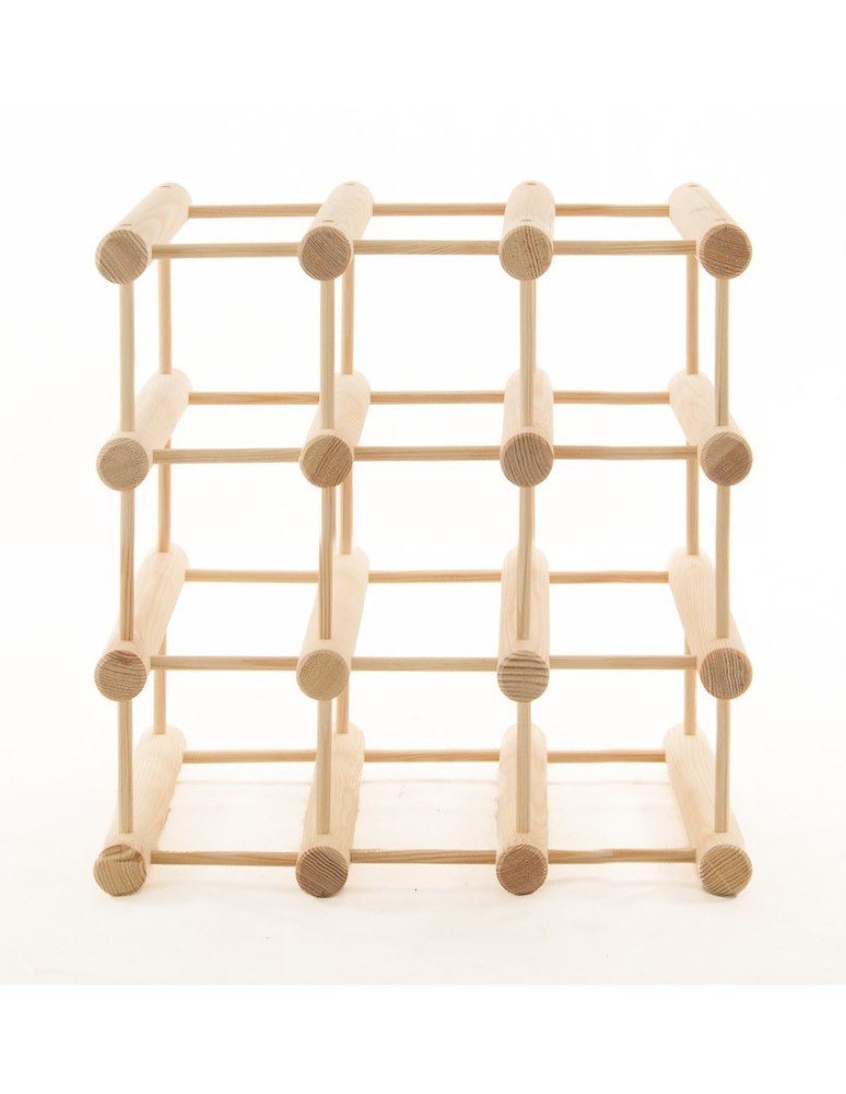 Regały - Modułowy stojak na wino /9 butelek — RW7 — Naturalna sosna - product b2b.wamar.biz 3