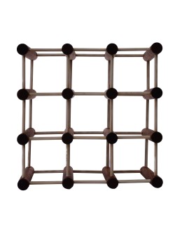 Modułowy stojak na wino /9 butelek — RW7 — Brązowa sosna - product 2