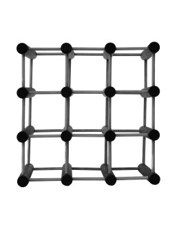 Modułowy stojak na wino /9 butelek — RW7 — Szara sosna - product 2