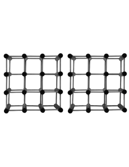 Modułowy stojak na wino x2 /18+3 butelek — RW7 — Szara sosna - product 2