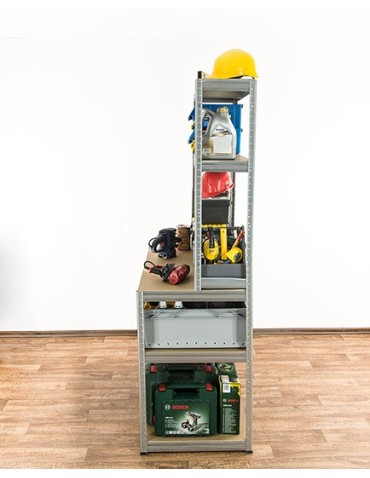 Stoły robocze - Metalowy Stół Warsztatowy SZZ szer. 90cm - Ocynkowany - product 3