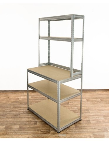 Stoły robocze - Metalowy Stół Warsztatowy SZZ szer. 110cm - Ocynkowany - product 7