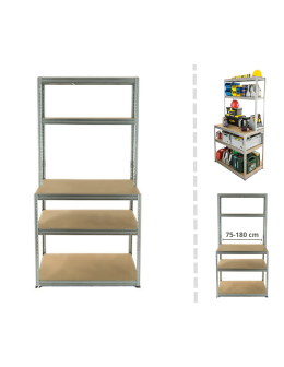 Metalowy Stół Warsztatowy SZZ szer. 110cm - Ocynkowany