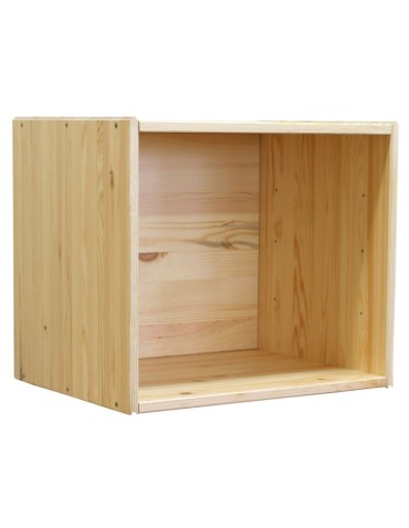 Drewniany regał modułowy /zamknięta półka RSKL – Naturalny - product 2