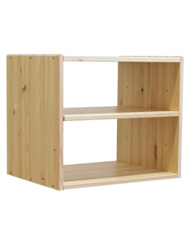 Drewniany regał modułowy /2xotwarta półka RSKL – Naturalny - product 2