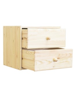 Drewniany regał modułowy /2xszuflada RSKL – Naturalny - product 2