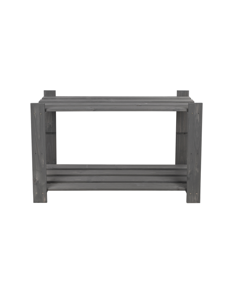 Regały - Regał na książki drewniany B07R 50x80x38 2 półki Szary - product b2b.wamar.biz 9