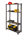 Regał na książki drewniany B17R 150x80x28 5 półek Szary