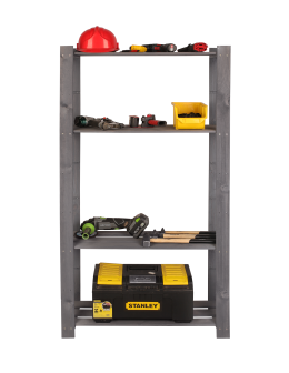 Regał na książki drewniany B17R 150x80x28 5 półek Szary - product 2