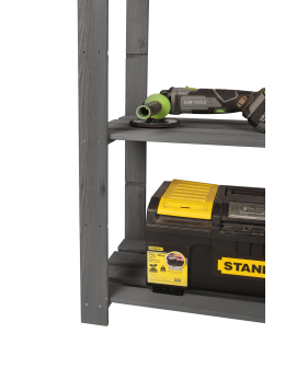 Regał na książki drewniany B23R 150x80x38 4 półki Szary - product 2