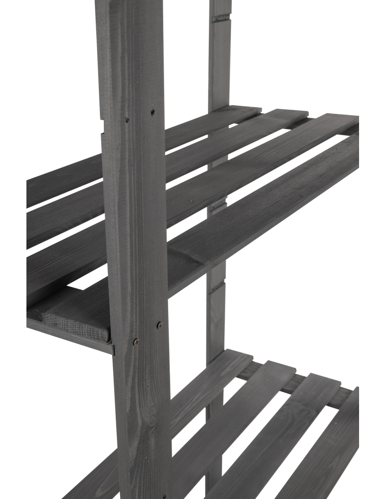 Regały - Regał na książki drewniany B23R 150x80x38 4 półki Szary - product b2b.wamar.biz 10