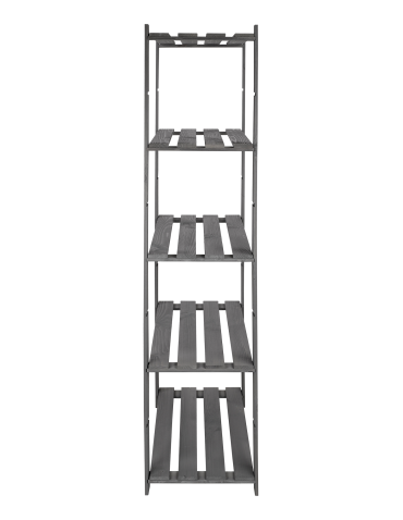 Regały - Regał na książki drewniany B24R 170x80x38 5 półek Szary - product 8