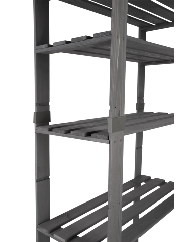 Regały - Regał na książki drewniany B29R 200x80x38 6 półek Szary - product 8