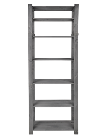 Regał na książki drewniany B30R 220x80x38 7 półek Szary - product 2