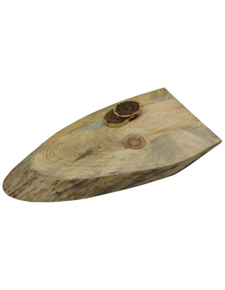 Plastry Drewna - Okorowany Plaster Sosny 54x30 cm/ gr. 5 cm/ Szlifowany Unikat 085446 - product b2b.wamar.biz 1