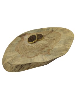 Okorowany Plaster Sosny 58x36 cm/ gr. 5 cm/ Szlifowany Unikat 091437