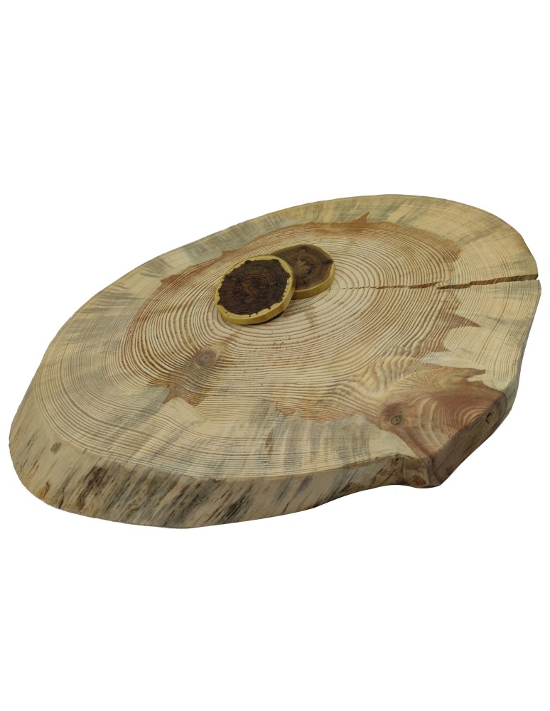 Plastry Drewna - Okorowany Plaster Sosny 56x37 cm/ gr. 5 cm/ Szlifowany Unikat 091720 - product b2b.wamar.biz 1