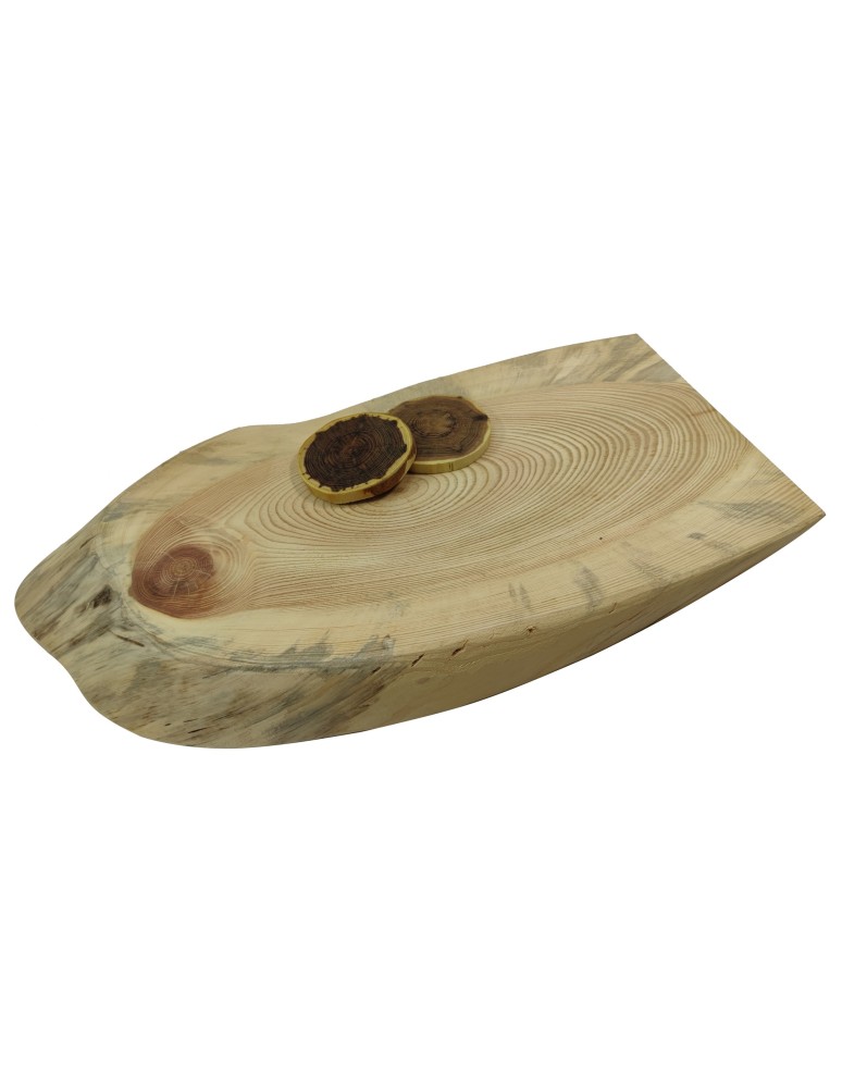 Plastry Drewna - Okorowany Plaster Sosny 52x25 cm/ gr. 5 cm/ Szlifowany Unikat 092242 - product b2b.wamar.biz 1