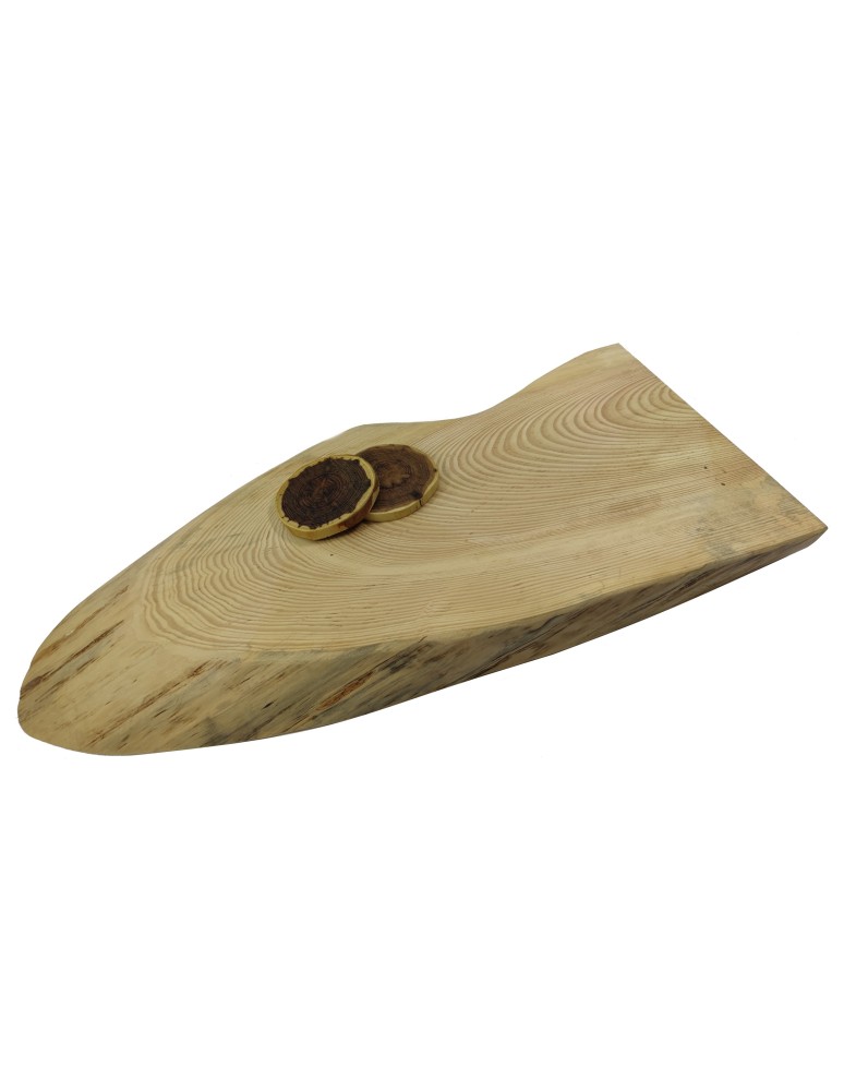Plastry Drewna - Okorowany Plaster Sosny 57x25 cm/ gr. 5 cm/ Szlifowany Unikat 094002 - product b2b.wamar.biz 1