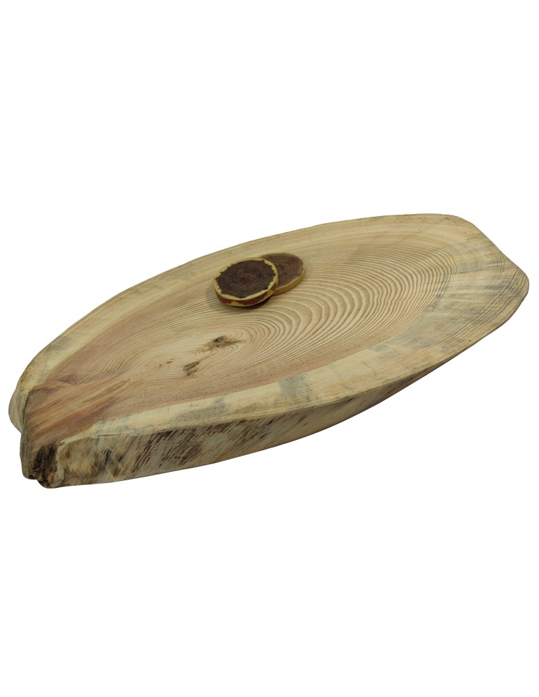 Plastry Drewna - Okorowany Plaster Sosny 63x31,5 cm/ gr. 5 cm/ Szlifowany Unikat 094956 - product b2b.wamar.biz 1
