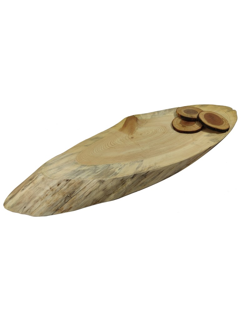 Plastry Drewna - Okorowany Plaster Sosny 25-30x80-85 cm/ gr. 5 cm/ Szlifowany Unikat 095102 - product b2b.wamar.biz 1