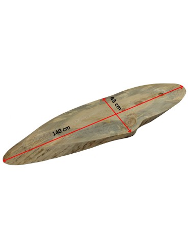 Plastry Drewna - Okorowany Plaster Sosny 140x43 cm/ gr.5 cm/ Szlifowany Unikat 112521 - product 3