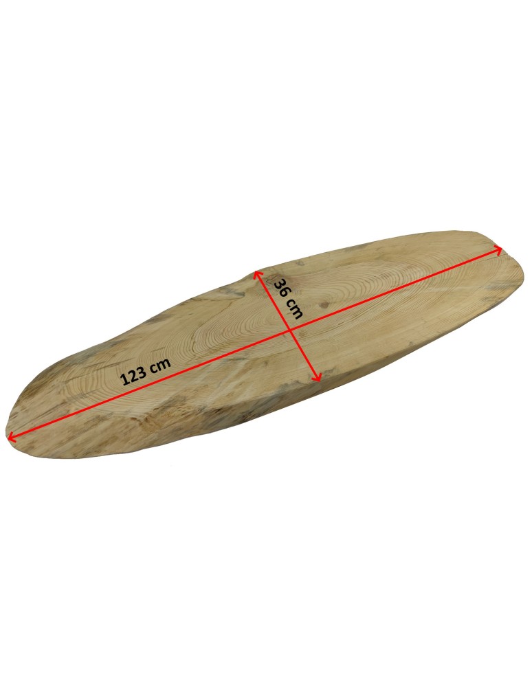 Plastry Drewna - Okorowany Plaster Sosny 123x36 cm/ gr.5 cm/ Szlifowany Unikat 122458 - product b2b.wamar.biz 4