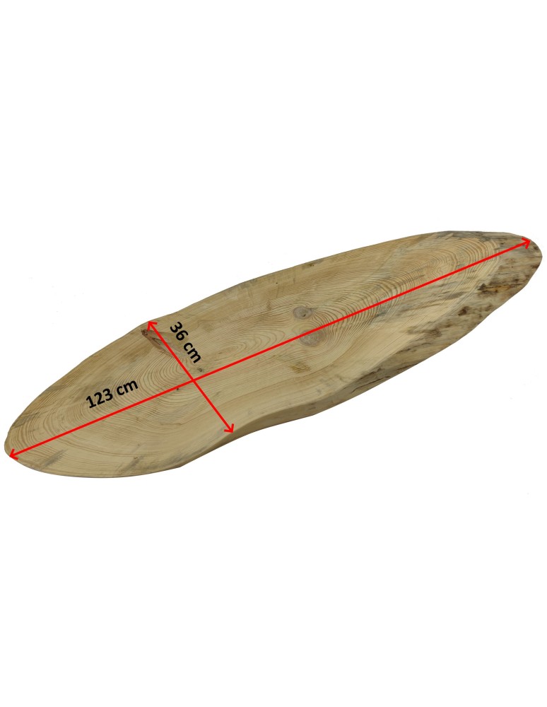 Plastry Drewna - Okorowany Plaster Sosny 123x36 cm/ gr.5 cm/ Szlifowany Unikat 122849 - product b2b.wamar.biz 4