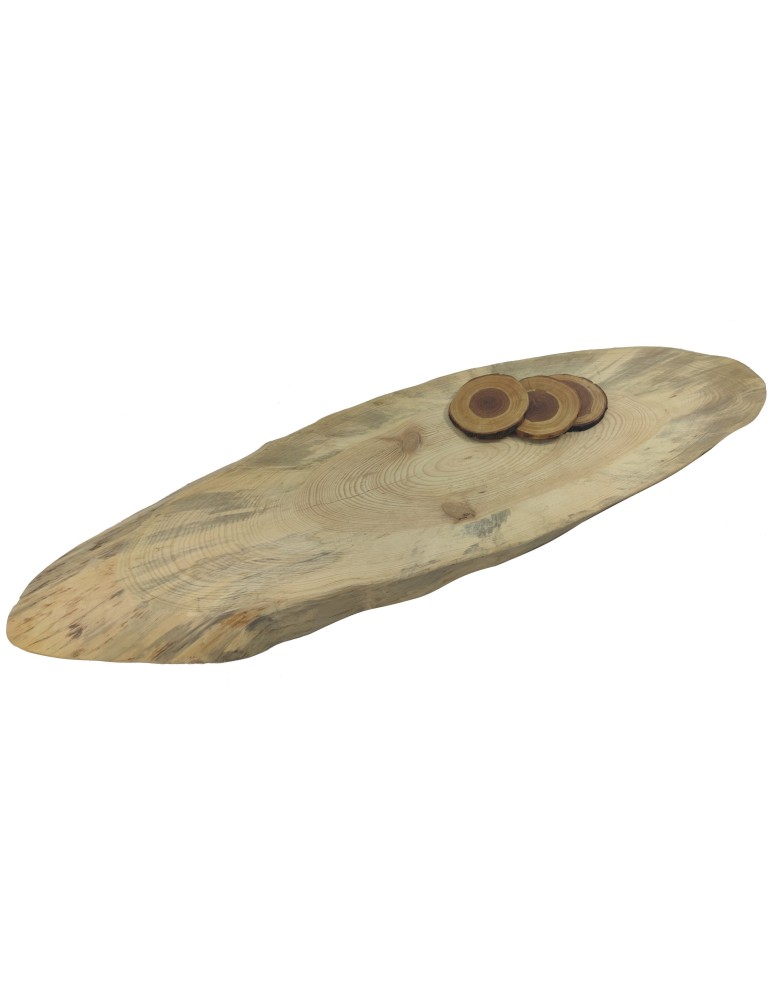 Plastry Drewna - Okorowany Plaster Sosny 99x28 cm/ gr.4,5 cm/ Szlifowany Unikat 140146 - product b2b.wamar.biz 1