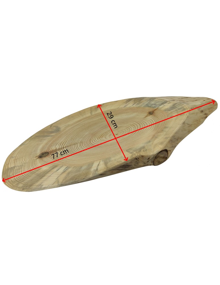 Plastry Drewna - Okorowany Plaster Sosny 77x29 cm/ gr.4,5 cm/ Szlifowany Unikat 143248 - produkt b2b.wamar.biz 4