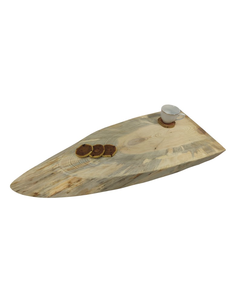 Plastry Drewna - Okorowany Plaster Sosny 102x40 cm/ gr.6 cm/ Szlifowany Unikat 154733 - product b2b.wamar.biz 1
