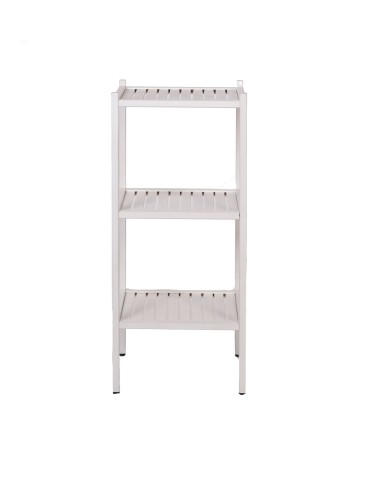 Regały - Bukowy regał łazienkowy RLB /Tarni/ 3 półki - Biały - product 4