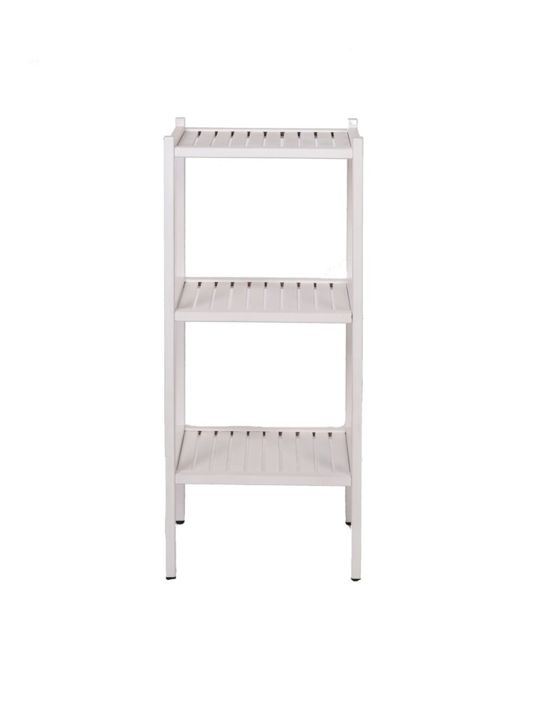 Regały - Bukowy regał łazienkowy RLB /Tarni/ 3 półki - Biały - product b2b.wamar.biz 4