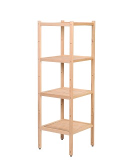 Bukowy regał łazienkowy RLB /Tarni/ 4 półki - Naturalny - product 2