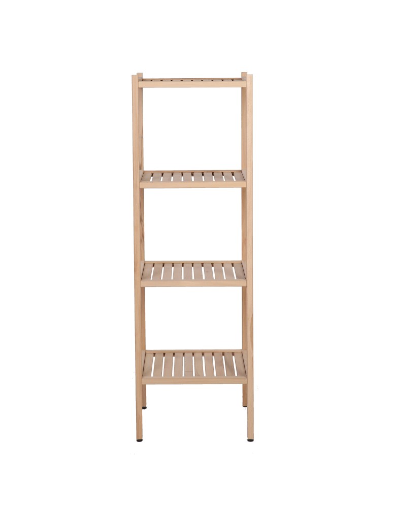 Regały - Bukowy regał łazienkowy RLB /Tarni/ 4 półki - Naturalny - product b2b.wamar.biz 3