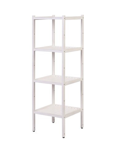 Bukowy regał łazienkowy RLB /Tarni/ 4 półki - Biały - product 2