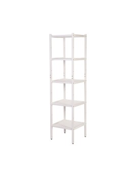 Bukowy regał łazienkowy RLB /Tarni/ 5 półek - Biały - product 2