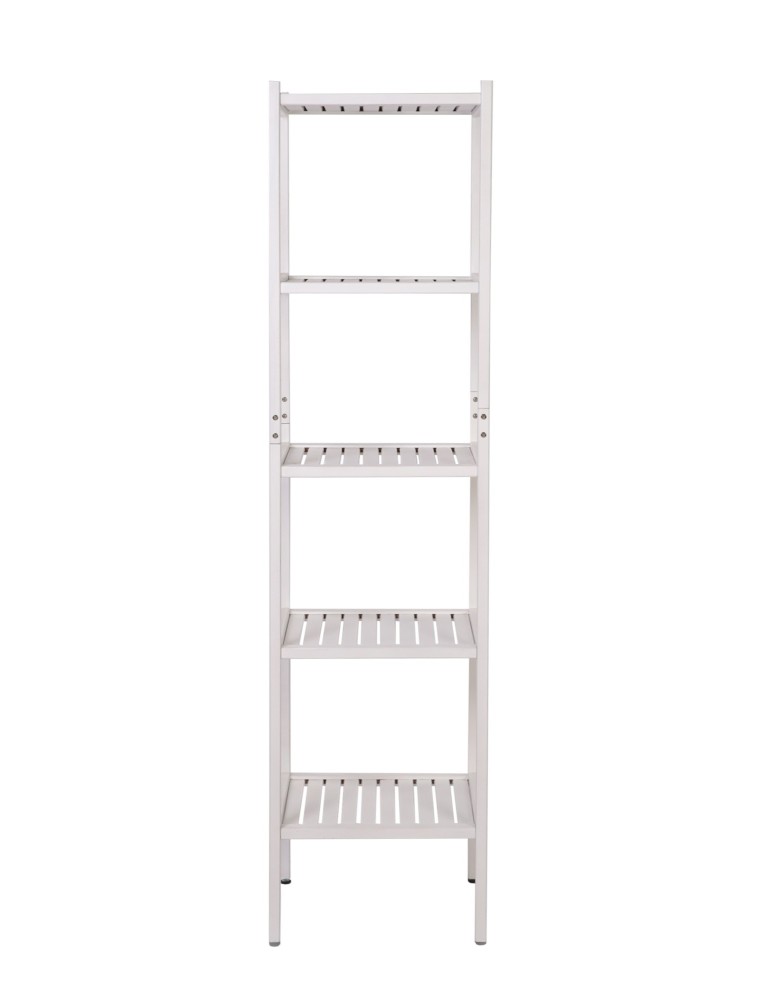 Regały - Bukowy regał łazienkowy RLB /Tarni/ 5 półek - Biały - product b2b.wamar.biz 4