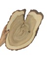 Plaster Czeremchy 35-40 cm/ gr. 1,5 cm/ Szlifowany z Korą Unikat 112648