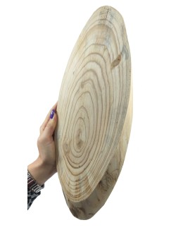 Okorowany Plaster Modrzewia 35-40 cm/ gr. 2 cm/ Szlifowany