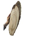 Plaster Modrzewia 35-40 cm/ gr. 2 cm/ Szlifowany z Korą