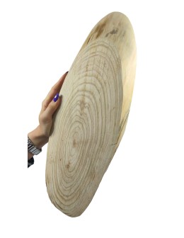 Okorowany Plaster Modrzewia 40-45 cm/ gr. 2 cm/ Szlifowany