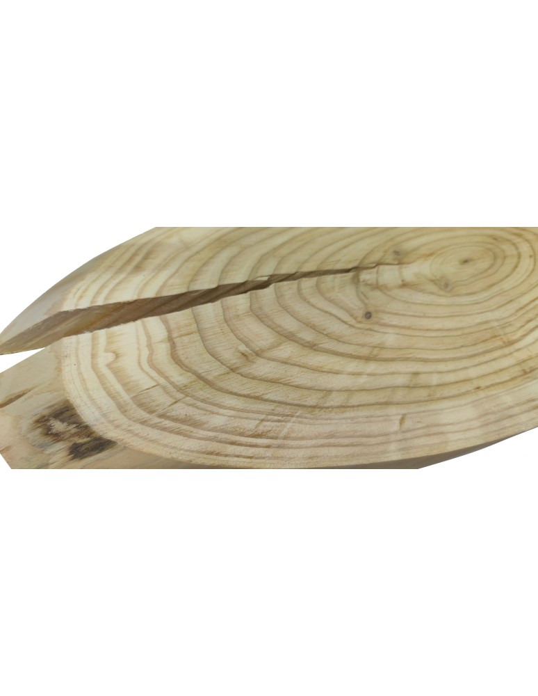 Plastry Drewna - Okorowany Plaster Modrzewia 40-45 cm/ gr. 2 cm/ Szlifowany - product b2b.wamar.biz 2