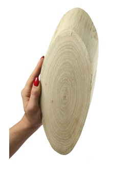 Okorowany Plaster Dębu 25-30 cm/ gr. 2 cm/ Szlifowany
