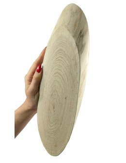 Okorowany Plaster Dębu 30-35 cm/ gr. 2 cm/ Szlifowany