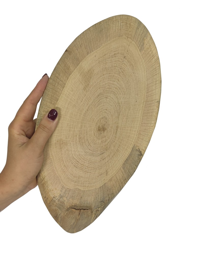 Plastry Drewna - Okorowany Plaster Dębu 30-35 cm/ gr. 1,5 cm/ Szlifowany - product b2b.wamar.biz 1